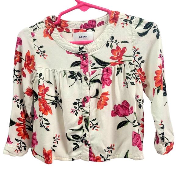 Old Navy Floral Top Infant Size 18-24mo - Picture 1 of 5